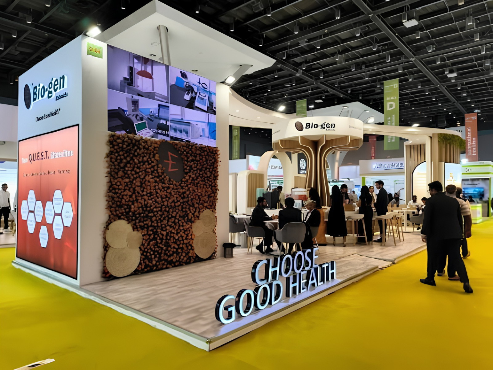 Bio-gen Vitafoods exhibition booth